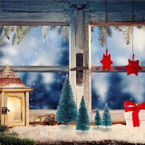 30 Pcs Mini Christmas Trees DIY Xmas Bottle Brush Trees Miniature Sisal Snow - Picture 7 of 8